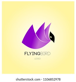 Vector simple bird illustration for logo and symbol. 