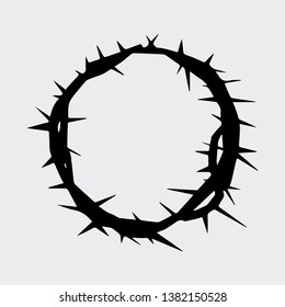 Vector simple black god crown symbol