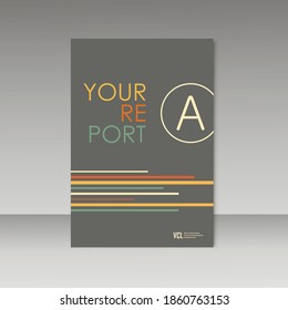 Vector simple brochure design for your report
