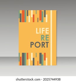Vector simple brochure design for your report