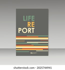 Vector simple brochure design for your report