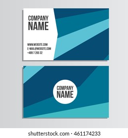 Vector simple business card template