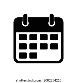 vector simple calendar icon in flat style