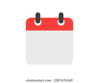 Vector simple calendar illustration. Vector callendar icon.