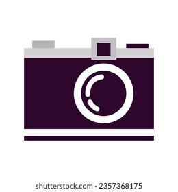 vector simple camera icon isolated on white background svg