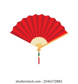 vector simple chinese style fan ornaments