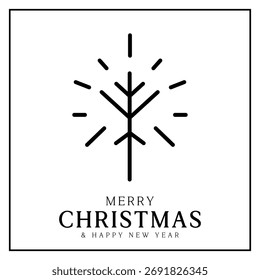 Vetor simples árvore de Natal design fundo