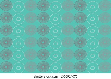 Vector Simple Circle Hand Draw  Seamless Pattern  Illustration Background 