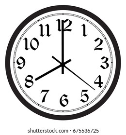 Clock 8 O Clock Stock Illustrations Images Vectors Shutterstock