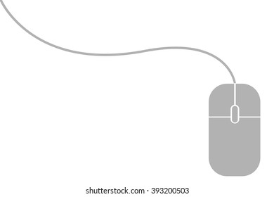 vector simple of computer mouse
