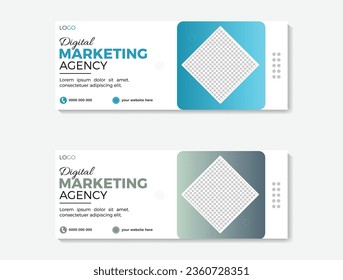 Vector simple creative modern business facebook cover design template