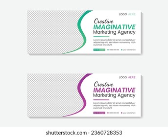 Vector simple creative modern business facebook cover design template