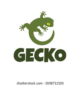 Vector Of Simple Cute Gecko Logo