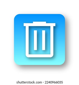 vector of simple delete icon