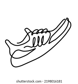 vector simple design shoes on white background for sports book icon, vector design, icon illustration, simple vector, sport shoes design