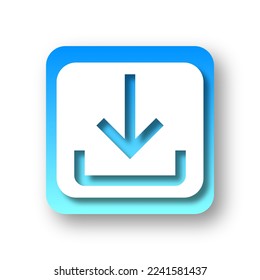 vector of simple download icon