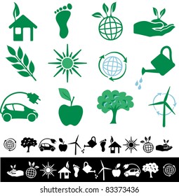 vector simple ecology signs