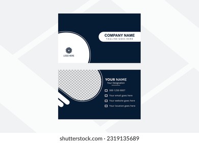 vector simple elegant corporate modern and creative business card design.