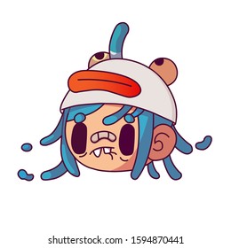 Vector simple of face style design