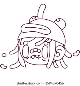 Vector simple of face style design