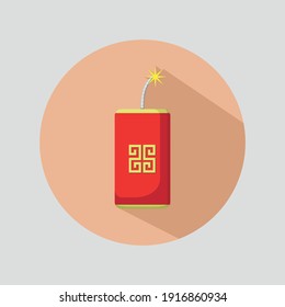 Vector simple de fuegos artificiales para Año Nuevo chino