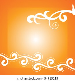 ilustración de fondo floral simple vectorial