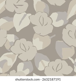 Vector simple floral seamless repeat pattern