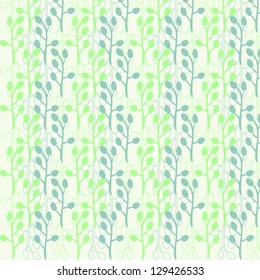 vector simple floral spring seamless background