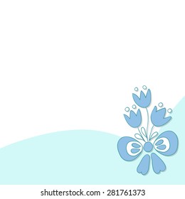 Vector simple flower background