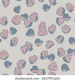Vetor simples flor motif sem emenda repita padrão