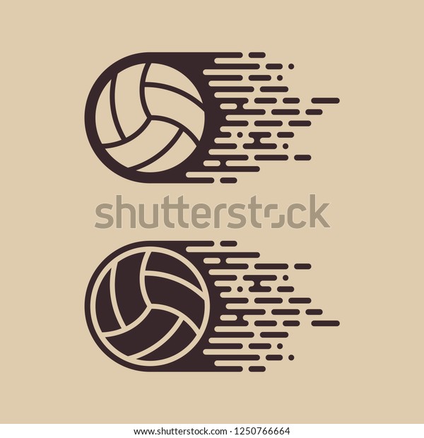 Vector Simple Flying Ball Stock Vector (Royalty Free) 1250766664 ...