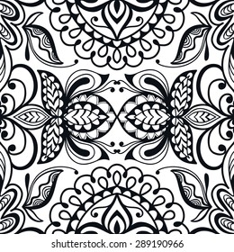 Vector simple geometric background seamless pattern. Tribal ethnic ornament.