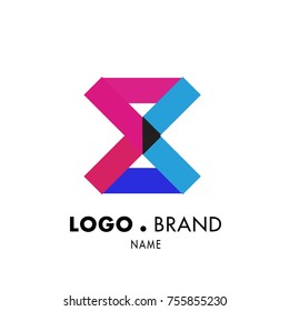 Vector Simple Geometric Logo and Icon 