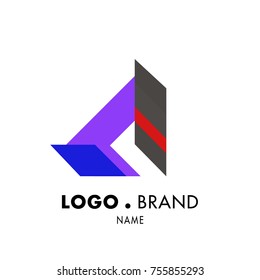 Vector Simple Geometric Logo and Icon 
