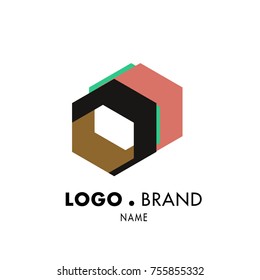 Vector Simple Geometric Logo and Icon 