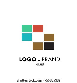 Vector Simple Geometric Logo and Icon 