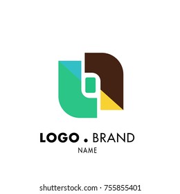 Vector Simple Geometric Logo and Icon 