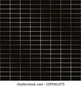 Vector simple geometric pattern - seamless luxury gold gradient design. Rich endless background.