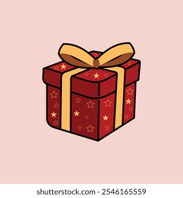vector simple gift box suitable for poster design