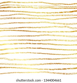 Vector Simple Vector Golden Crayon Lines Pattern for Background, Paper Wrap, Banner etc

