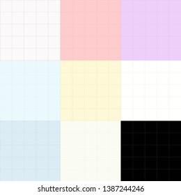 Vector simple graph paper seamless background