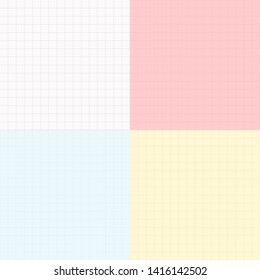 Vector simple graph paper seamless background. Abstract blueprint paper illustration

