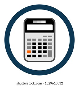 vector simple grey calculator icon 