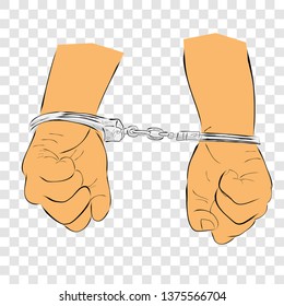 Handcuffs Drawing Images, Stock Photos & Vectors | Shutterstock