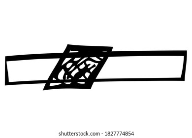 Vector Simple Hand Draw Sketch Slide bar 
