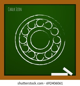 Vector simple hand spinner icon. Business illustration. Bearing