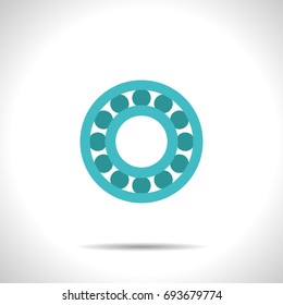 Vector simple hand spinner icon. Business illustration. Bearing
