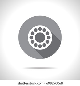 Vector simple hand spinner icon. Business illustration. Bearing