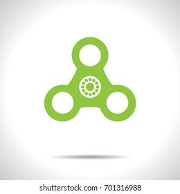 Vector simple hand spinner icon. Business illustration. Bearing