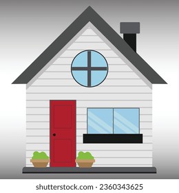 vector - simple house illustration